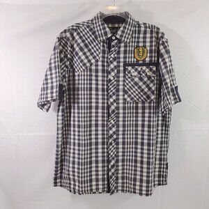 Eight 732 Young Jeezy Hip Hop Button Down Short Sleeve Men’s Shirt – Size 2X